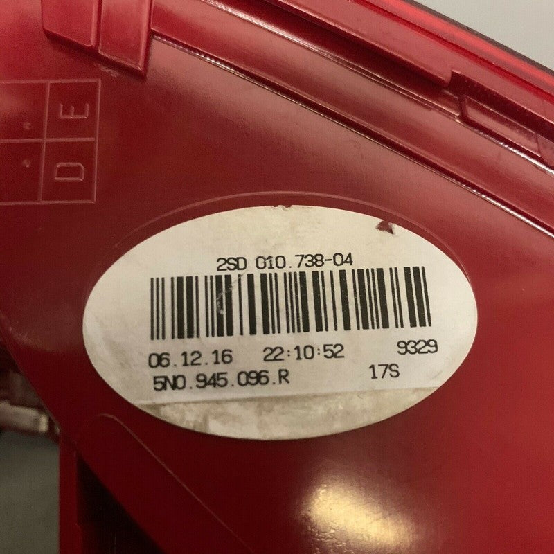5N0945096R VOLKSWAGEN TIGUAN TAIL LIGHT RIGHT PASSENGER 2012 2013 2014 2015 2016 OEM 