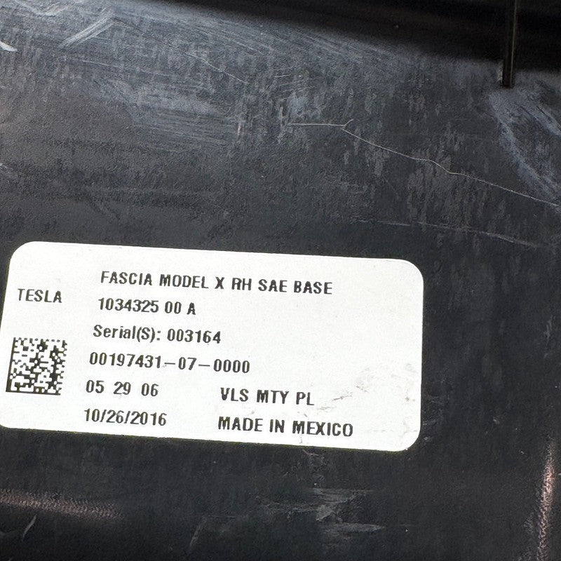 TESLA MODEL X FOG LIGHT RIGHT PASSENGER 2016 2017 2018 2019 2020 OEM