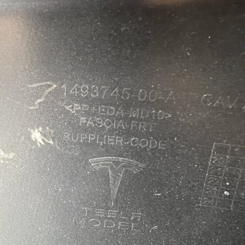 1493745-00-A TESLA MODEL Y FRONT BUMPER 2023 2024 OEM 1493745-00-A NON SENSOR TYPE