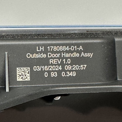 1780884-01-A TESLA MODEL 3 DOOR HANDLE LEFT DRIVER 2019 2020 2021 2022 2023 OEM 1780884-01-A