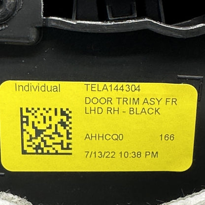 1761296-91-A TESLA MODEL 3 DOOR PANEL RIGHT FRONT 2021 2022 2023 OEM 1761296-91-A