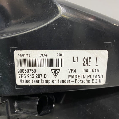 7P5945207D PORSCHE CAYENNE TAIL LIGHT LEFT DRIVER 7P5945207D OEM LED 2015 2016 