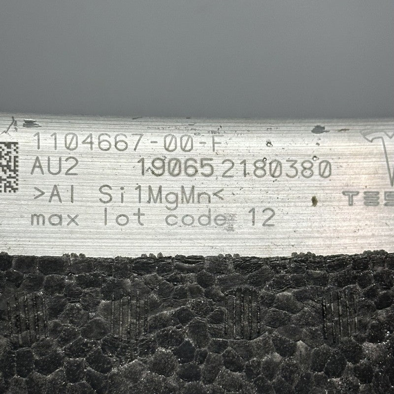 1104667-00-F TESLA MODEL 3 REINFORCEMENT FRONT 2021 2022 2023 OEM 1104667-00-F