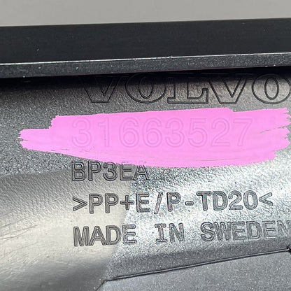 31663527 VOLVO X90 FRONT BUMPER LOWER VALANCE 2016 17 18 19 20 21 2022 OEM 31663527