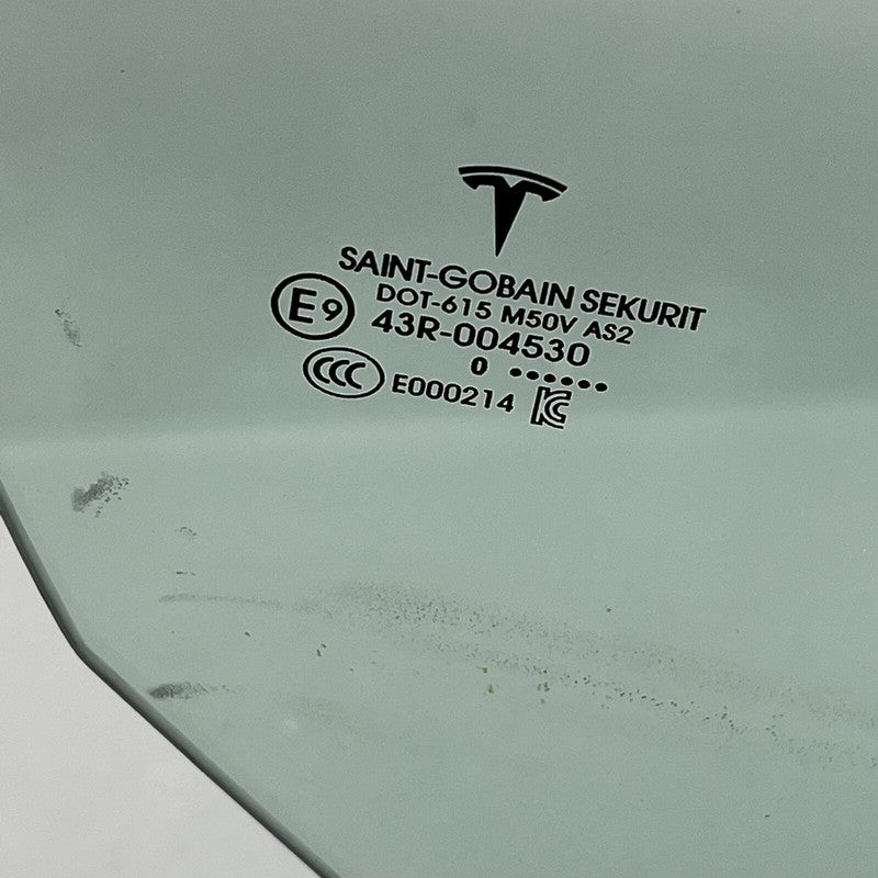 43R-004530 TESLA MODEL 3 DOOR GLASS RIGHT FRONT 2017 2018 2019 2020 43R-004530 OEM
