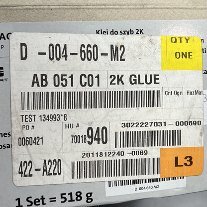 D-004-660-M2 VOLKSWAGEN AUDI WINDOW ADHESIVE OEM D-004-660-M2