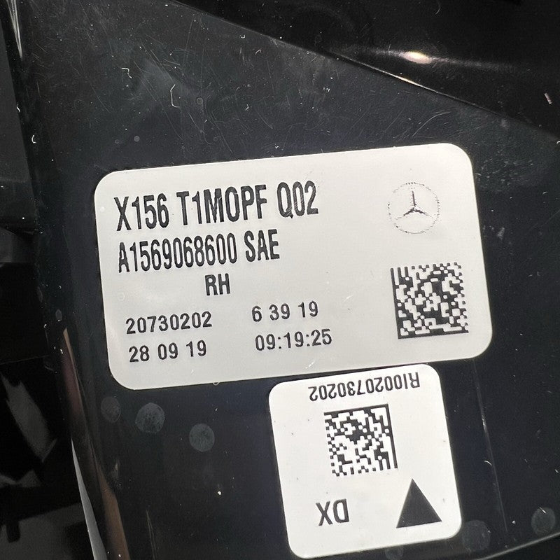 A1569068600 MERCEDES BENZ GLA250 TAIL LIGHT RIGHT PASSENGER 2018 2019 2020 OEM A1569068600