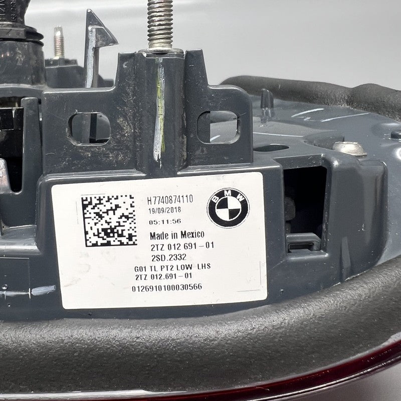 H7740874110 BMW X3 TAIL LIGHT INNER GATE LEFT DRIVER 2018 2019 2020 20201 H7740874110