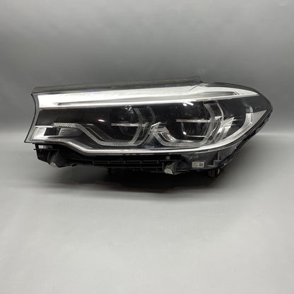 7439197 BMW 530 HEADLIGHT LEFT SIDE ADOPTIVE LED 7439197 2017 2018 2019 2020 OEM DAMAGED