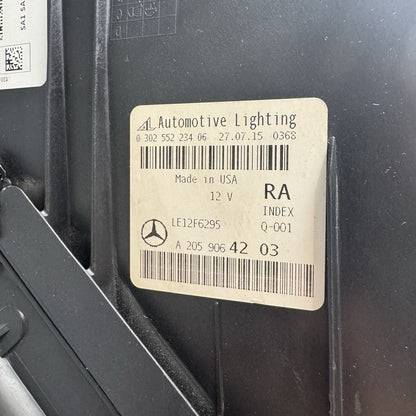 a2059064203 MERCEDES BENZ C300 HEADLIGHT C400 RIGHT PASSENGER 2015 2016 2017 2018 LED OEM