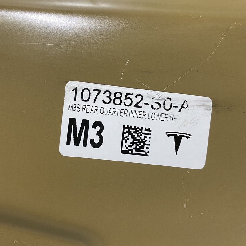 1073852-S0-A TESLA MODEL 3 REAR QUARTER INNER LOWER RIGHT 2017 2019 2019 2020 1073852-S0-A