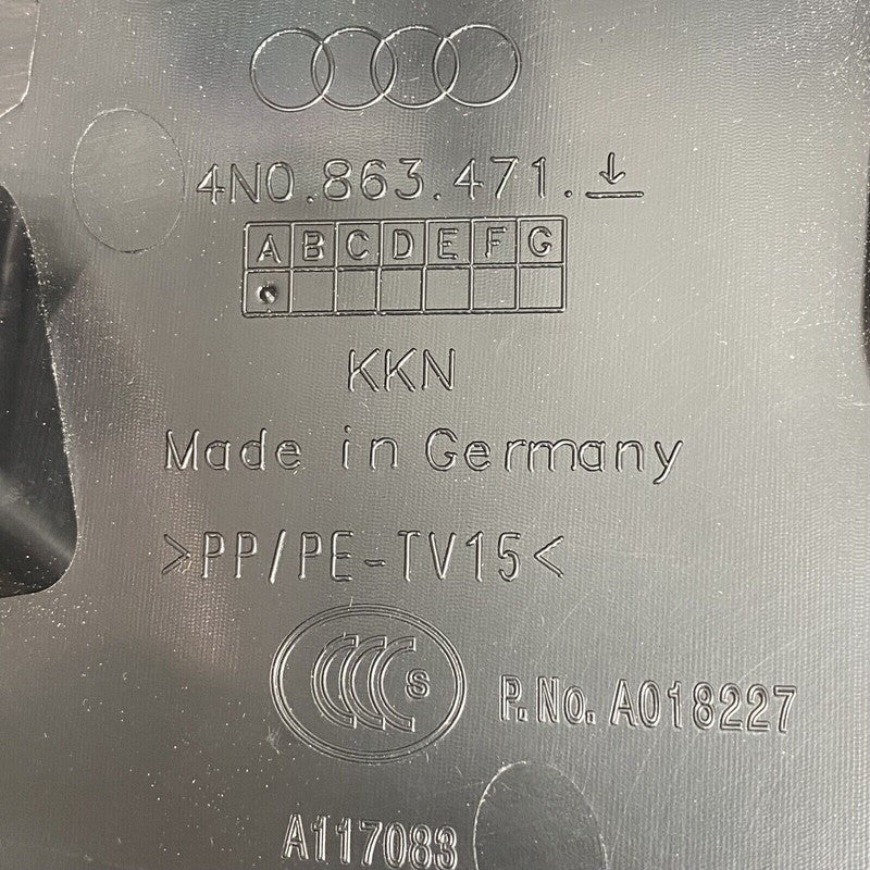 4N0863471 AUDI A8 LIFTGATE TRUNK SILL PLATE 2019 2020 2021 2022 2023 OEM 4N0863471