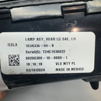 TESLA MODEL X TAIL LIGHT LIFTGATE LEFT DRIVER 2016 2017 2018 2019 2020