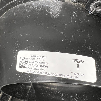 1634148-01-M TESLA MODEL X DOOR PANEL LEFT FRONT 2021 2022 2023 2024 OEM 1634148-01-M
