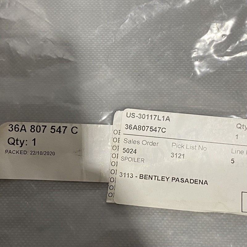 36A807547C BENTLEY BENTAYGA RADIATOR BRACKET LEFT 36A807547C 2016 2017 2018 2019 OEM