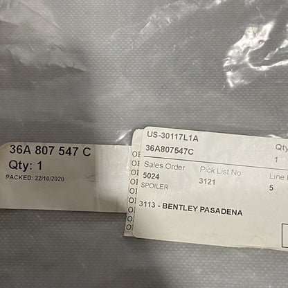 36A807547C BENTLEY BENTAYGA RADIATOR BRACKET LEFT 36A807547C 2016 2017 2018 2019 OEM