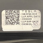 1495740-00-E TESLA MODEL Y QUARTER GLASS LEFT REAR 1495740-00-E 2020 2021 2022 OEM