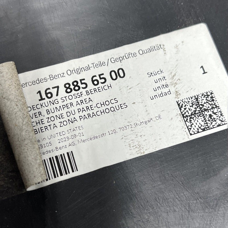 A1678856200 MERCEDES BENZ GLE350 REAR BUMPER LOWER VALANCE 2019 2020 2021 OEM A1678856200