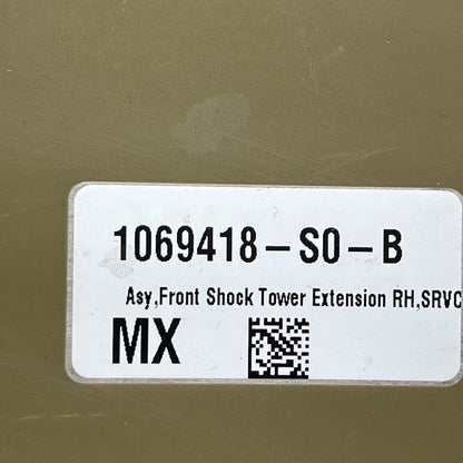 1069418-S0-B TESLA MODEL X SHOCK TOWER EXTENSION RIGHT FRONT 2016 17 18 19 2020 1069418-S0-B