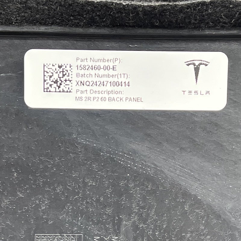 1582460-00-E TESLA MODEL S 2ND ROW BACK COVER LEFT 2021 2022 2023 1582460-00-E
