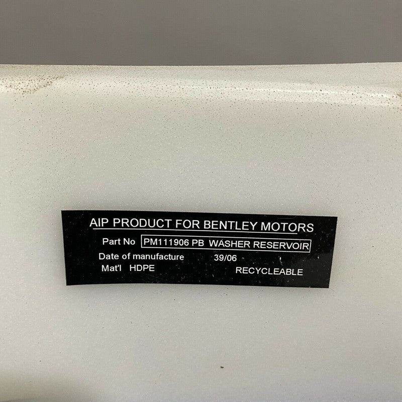 PM111906PB BENTLEY ARNAGE WASHER RESERVOIR 2006 2007 2008 2009 OEM 