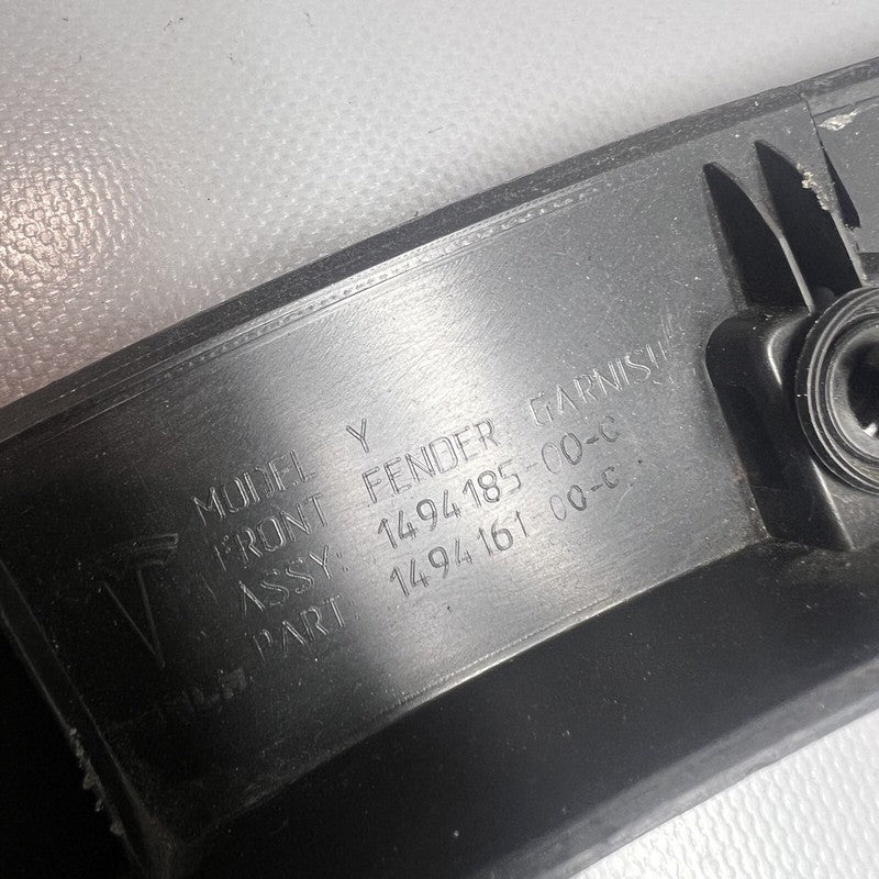 1494185-00-C TESLA MODEL Y FENDER FLARE LEFT FRONT 2020 2021 2022 2023 OEM 1494185-00-C