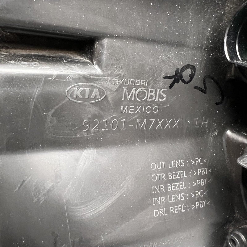 KIA FORTE HEADLIGHT LEFT DRIVER HALOGEN 2019 2020 2021 OEM 92101-M7XXX