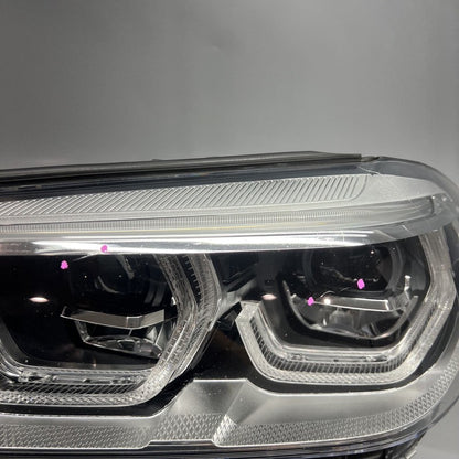 8739657-04 BMW X3 HEADLIGHT LEFT DRIVER X4 2018 2019 2020 2021 ADAPTIVE LED OEM 8739657-04