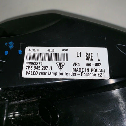 7P5945207H PORSCHE CAYENNE TAIL LIGHT LEFT DRIVER 7P5945207H 2015 2016 LED OEM