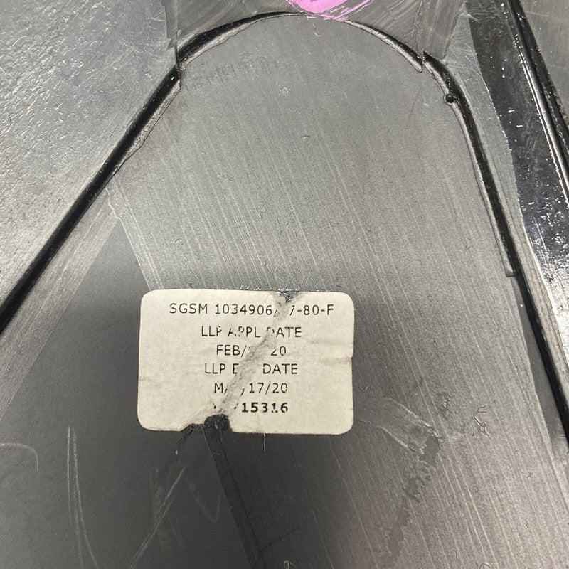 1034906-80-F TESLA MODEL X QUARTER GLASS LEFT DRIVER 2016 2017 18 2019 2020 OEM 1034906-80-F