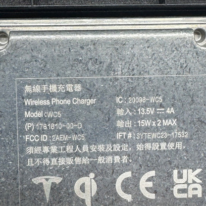 1761810-00-D TESLA MODEL 3 GEN4 WIRELESS CHARGING SYSTEM 2024 2025 OEM 1761810-00-D