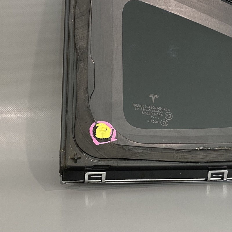1034906-80-F TESLA MODEL X QUARTER GLASS LEFT REAR 1034906-80-F 2016 2017 2018 2019 2020 OEM