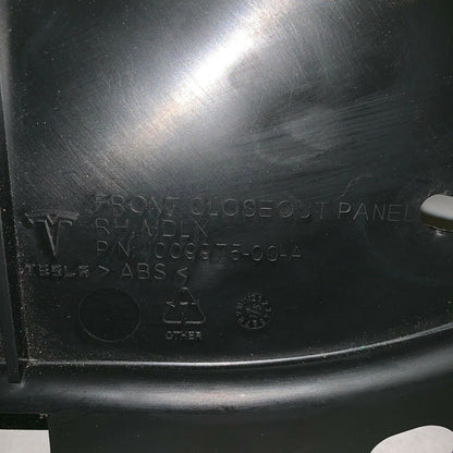 1009975-00-A TESLA MODEL X LEFT AND RIGHT FRONT CLOSEOUT PANEL 2015 2016 2017 2018 OEM