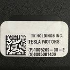 TESLA MODEL S SEATBELT BUCKLE REAR 1005269-00-E 2016 2017 2018 2019 OE
