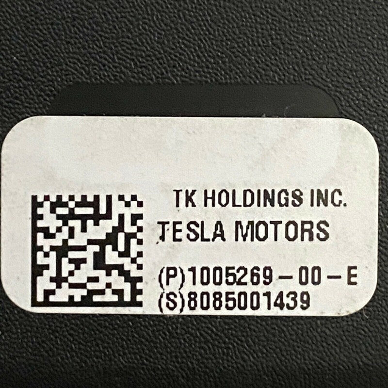 TESLA MODEL S SEATBELT BUCKLE REAR 1005269-00-E 2016 2017 2018 2019 OE