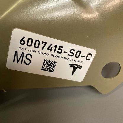 6007415-S0-C TESLA MODEL S LEFT REAR TRUNK FLOOR PANEL EXTENSION 2016 2017 2018 2019 OEM