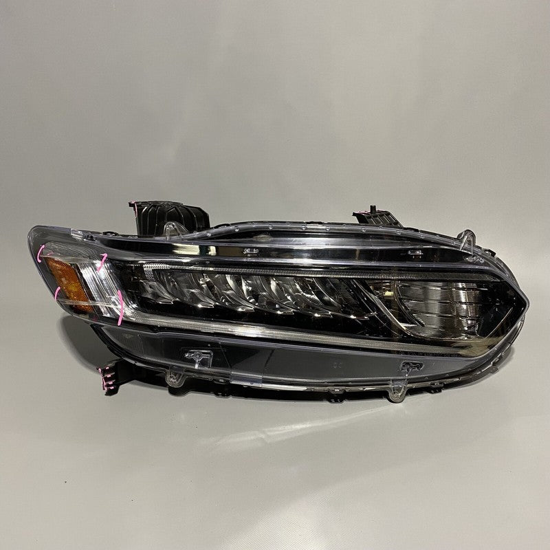 HONDA ACCORD SEDAN HEADLIGHT RIGHT PASSENGER LED 2018 2019 2020 OEM DAMAGED