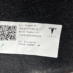 1564270-00-A TESLA MODEL S PLAID FRUNK CARPET 2021 2022 2023 OEM 1564270-00-A