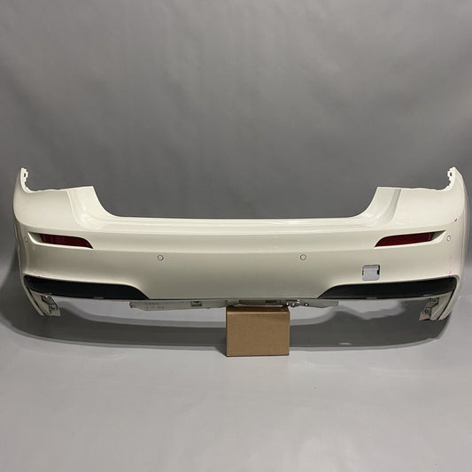 51127898742 BMW 750LI REAR BUMPER M-SPORT 51127898742740 2013 2014 2015 WHITE OEM 