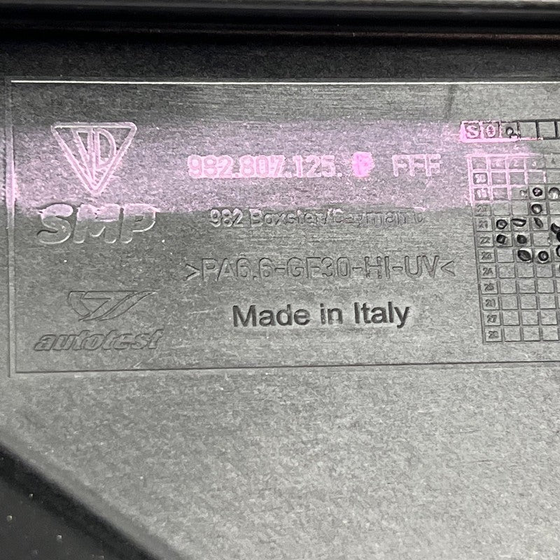 PORSCHE 718 BOXTER RIGHT BUMPER DIFFUSER 2017-2020 2021 2022 2023 2024