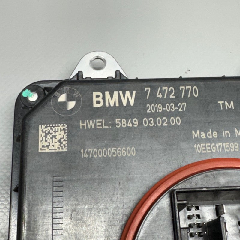 BMW X3 X4 HEADLIGHT CONTROL UNIT MODULE 2019 2020 2021 OEM 7472770