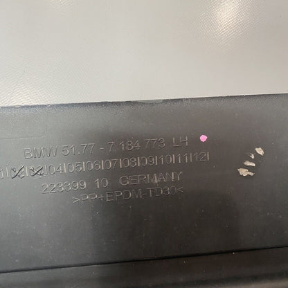 51777184773 BMW 528 ROCKER MOLDING LEFT DRIVER 2011 2012 2013 5177 7184773 F10 535 OEM