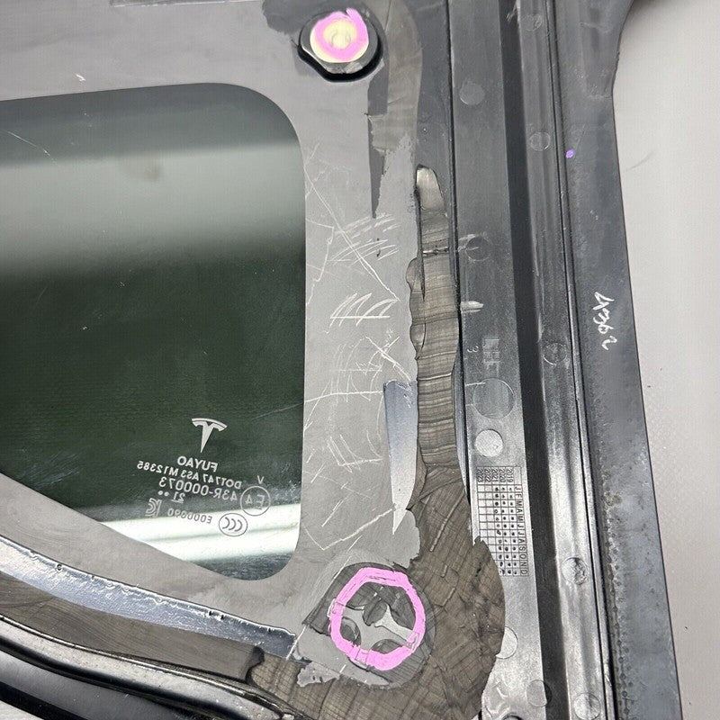 1495740-99-H TESLA MODEL Y QUARTER GLASS LEFT DRIVER 2020 2021 2022 2023 OEM 1495740-99-H