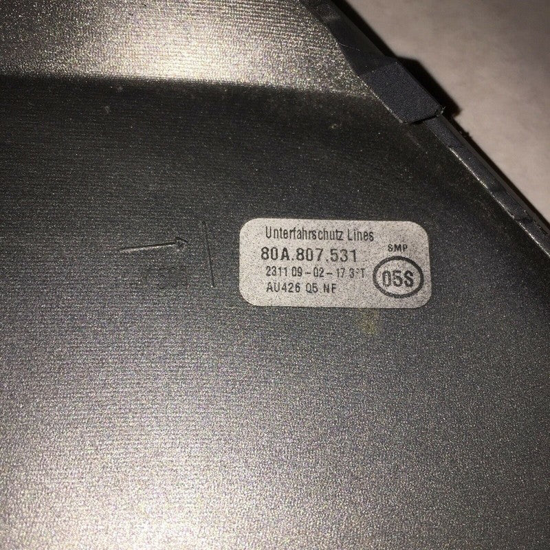 80A807531 AUDI Q5 FRONT BUMPER VALANCE SPOILER LOWER GUARD 2017 2018 OEM 80A807531