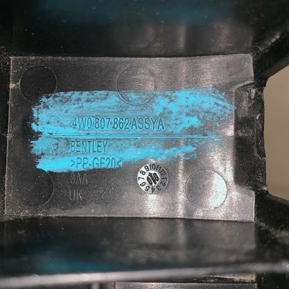 4W0807862 BENTLEY FLYING SPUR REAR BUMPER STRIP GUIDE PROFILE BRACKET 2013 2014 2015 2016 