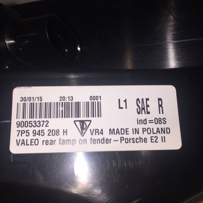 7P5945208H PORSCHE CAYENNE RIGHT PASSENGER SIDE TAIL LIGHT 2015 2016 OEM