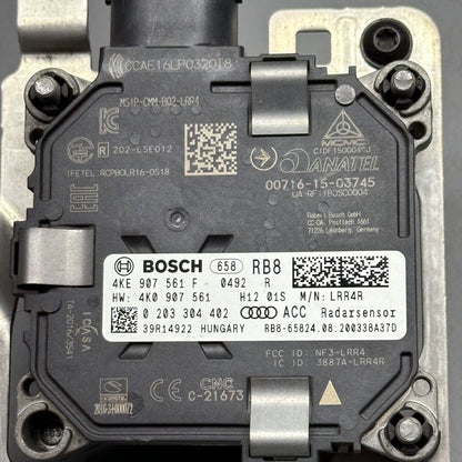4KE907561F AUDI E TRON SPORTBACK CRUISE CONTROL DISTANCE SENSOR 2019 2020 2021 2022 2023 