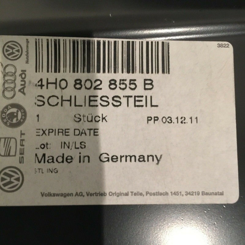 4H0802855B   /    4H0802856B AUDI A8 QUATTRO LEFT & RIGHT FLOOR RAILS REAR END PLATE 2011 2012 2013 2014 2015