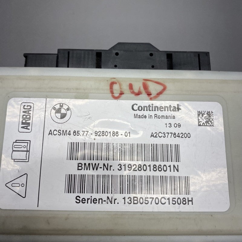 BMW X3 SAFETY CONTROL MODULE 6577-9280186-01 2011 2012 2013 2014 2015 
