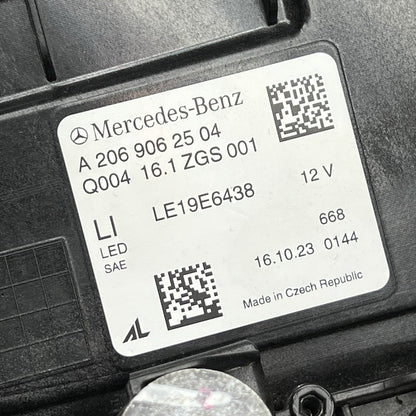 A2069062504 MERCEDES BENZ C300 HEADLIGHT LEFT DRIVER 2022 2023 DUEL PROJECTOR A2069062504